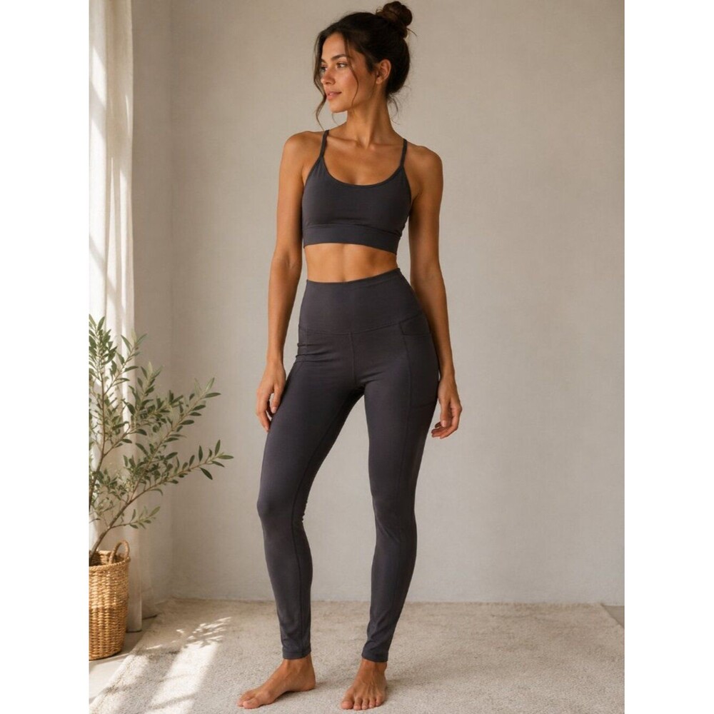 Colorfulkoala Yoga Leggings XL High Waist Athletic Workout Pants Side Pocket